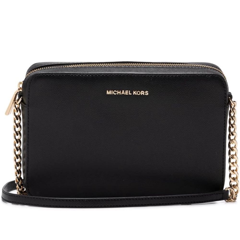 Michael Kors Jet Set Item Large East West Cross-body. Black